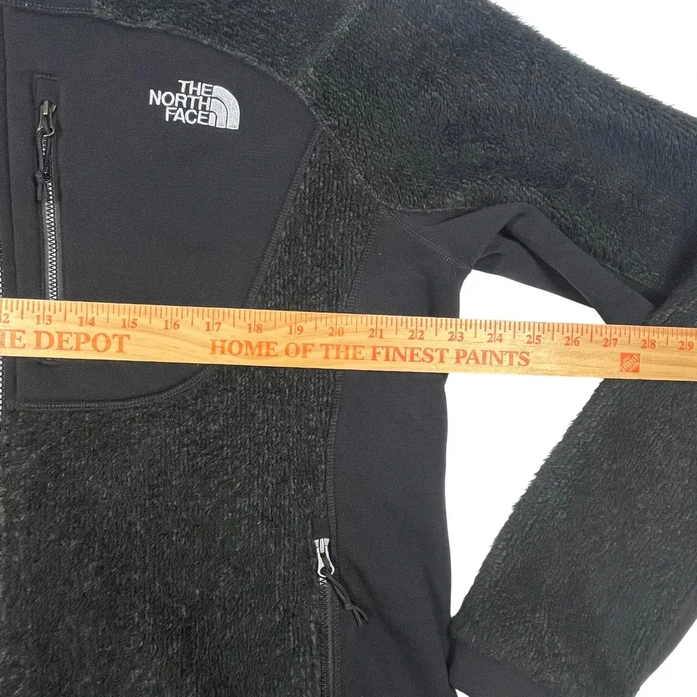The North Face Full Zip Fleece Jacket Mens Large Black High Pile Gorpcore Hiking